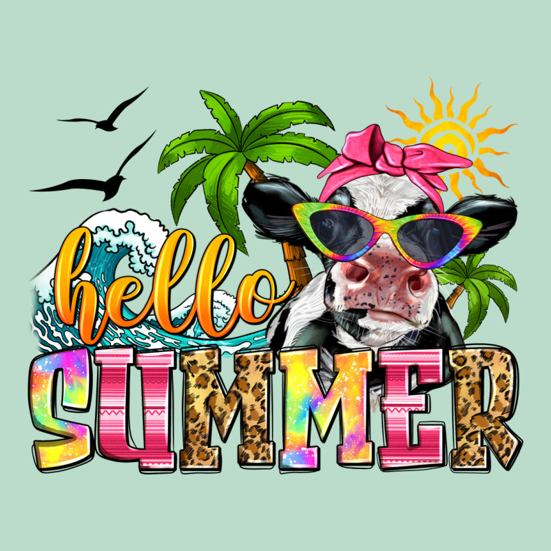 Hello Summer Cow Premium Hoodie by Zillion Design Studio | Teevron