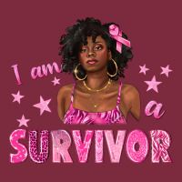 I Am A Survivor Breast Cancer With Afro Woman Premium Hoodie | Teevron