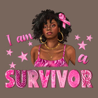 I Am A Survivor Breast Cancer With Afro Woman Premium Hoodie | Teevron