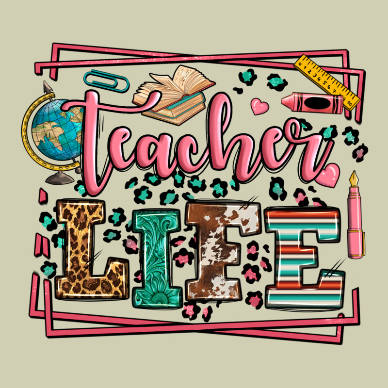 Teacher Life Leopard Frame Heavy Core Tee by LillyAllenDesigns | Teevron
