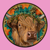 Fall Highland Cow Round Urban Hoodie | Teevron