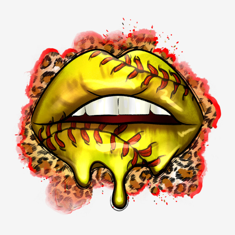 Softball Lips Urban Hoodie by Zillion Design Studio | Teevron