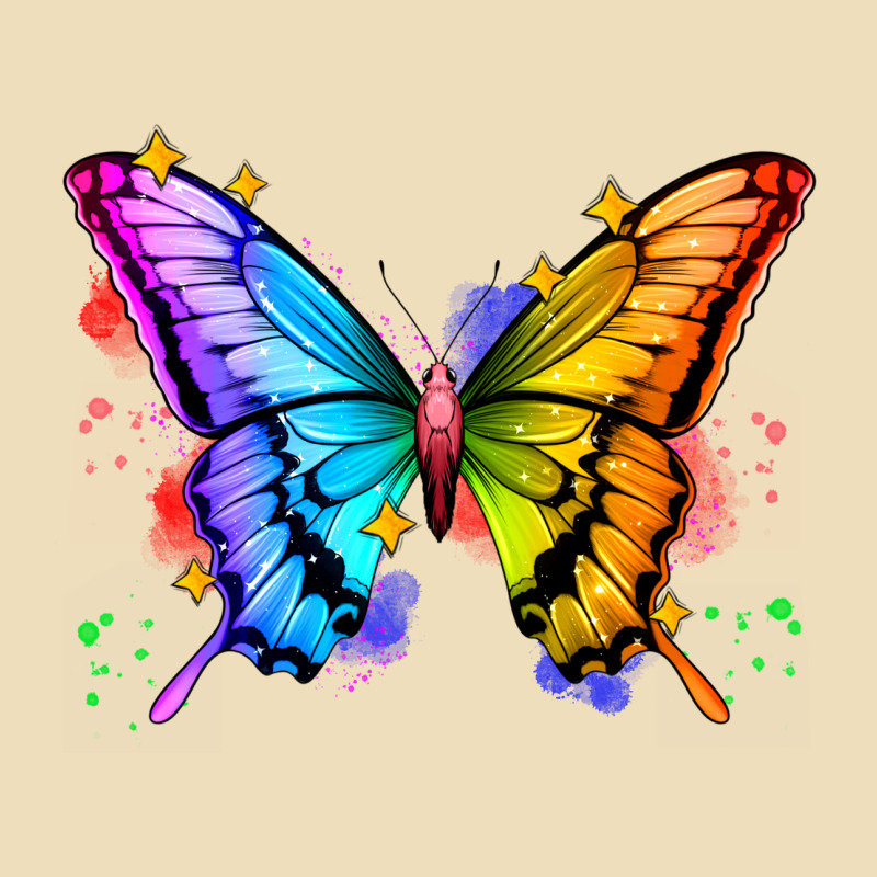 Rainbow Butterfly Premium Hoodie by Zillion Design Studio | Teevron