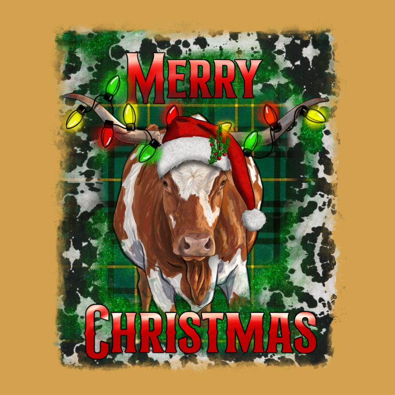 Merry Christmas Longhorn Cow Urban Hoodie by RanaPortraitStore | Teevron