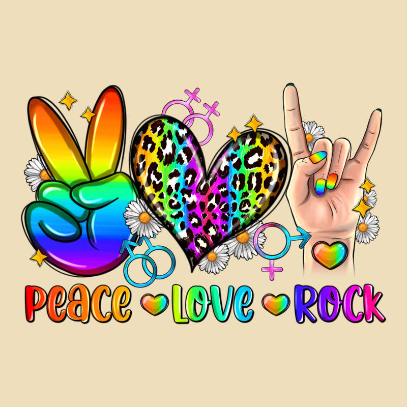 Peace Love Rock Premium Hoodie by Zillion Design Studio | Teevron