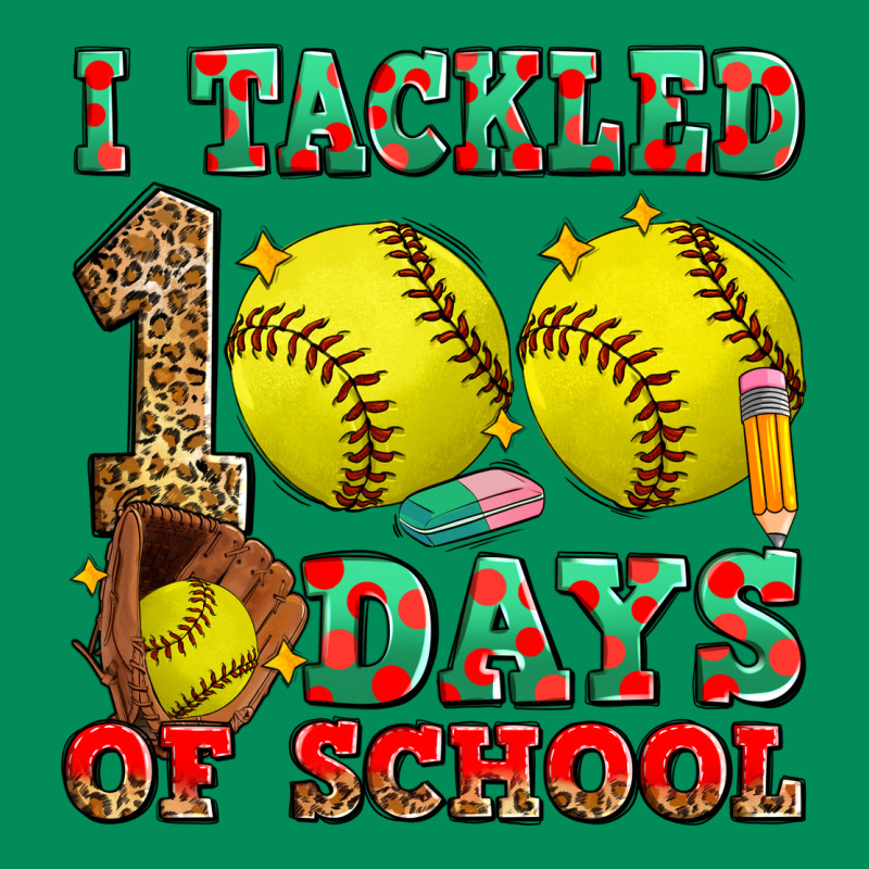 I Tackled 100 Days Of School Softball Urban Hoodie by Zillion Design Studio | Teevron