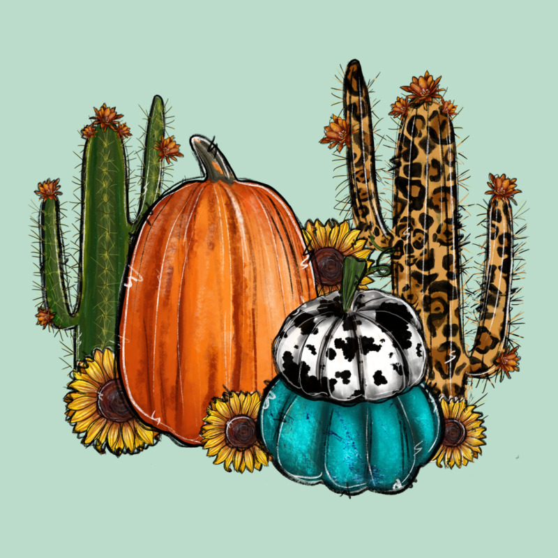 Sunflower Cactus Pumpkin Fall Premium Hoodie by RanaPortraitStore | Teevron