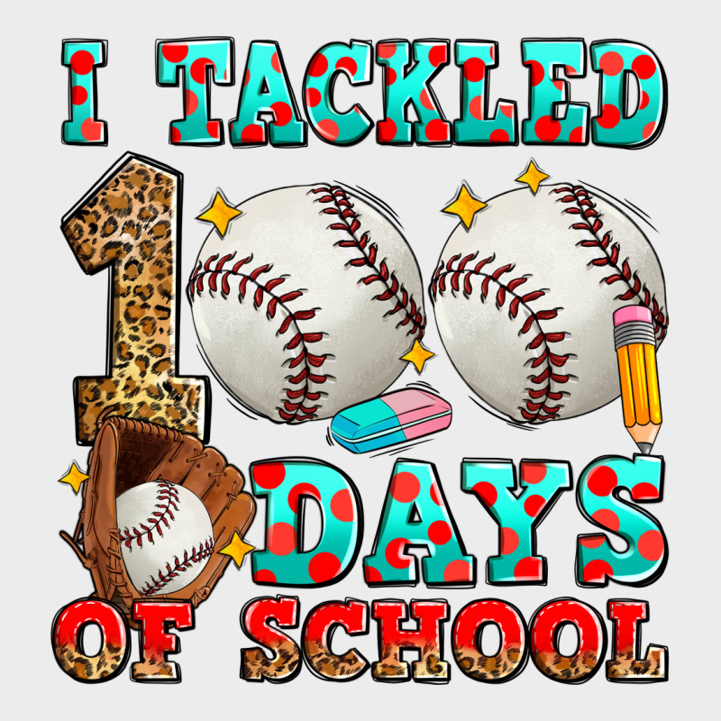 I Tackled 100 Days Of School Baseball Urban Hoodie by Zillion Design Studio | Teevron