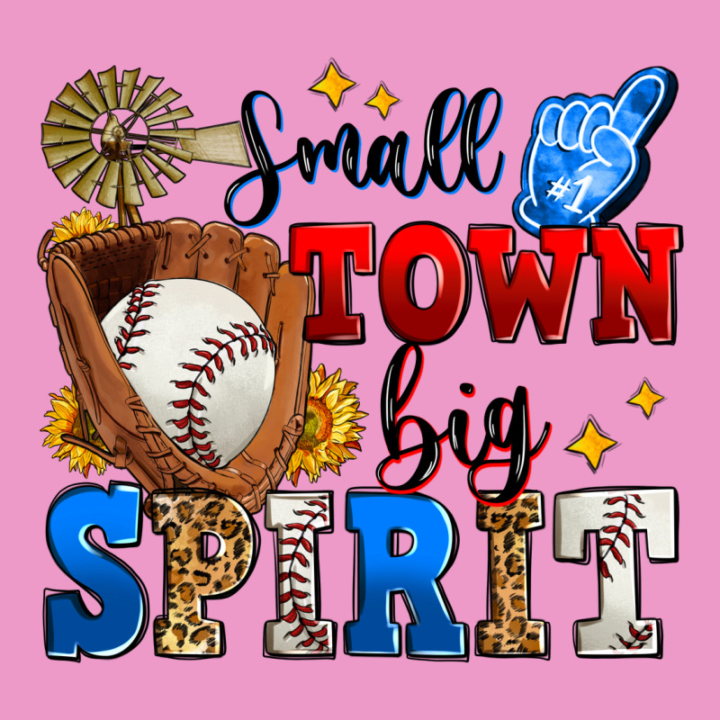 Small Town Big Spirit Baseball Urban Hoodie by Zillion Design Studio | Teevron