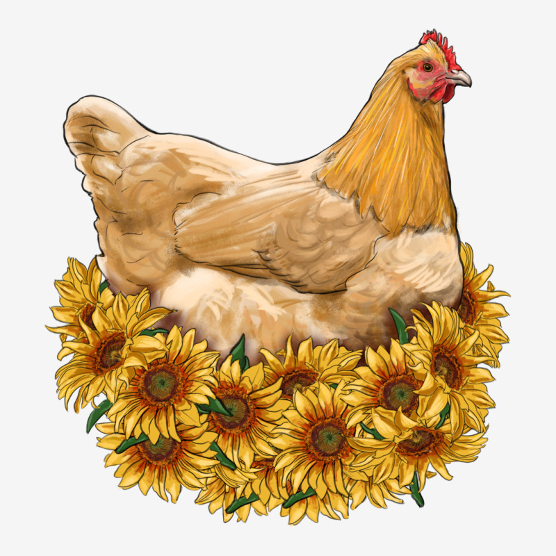 Chicken With Sunflowers Urban Hoodie by RanaPortraitStore | Teevron