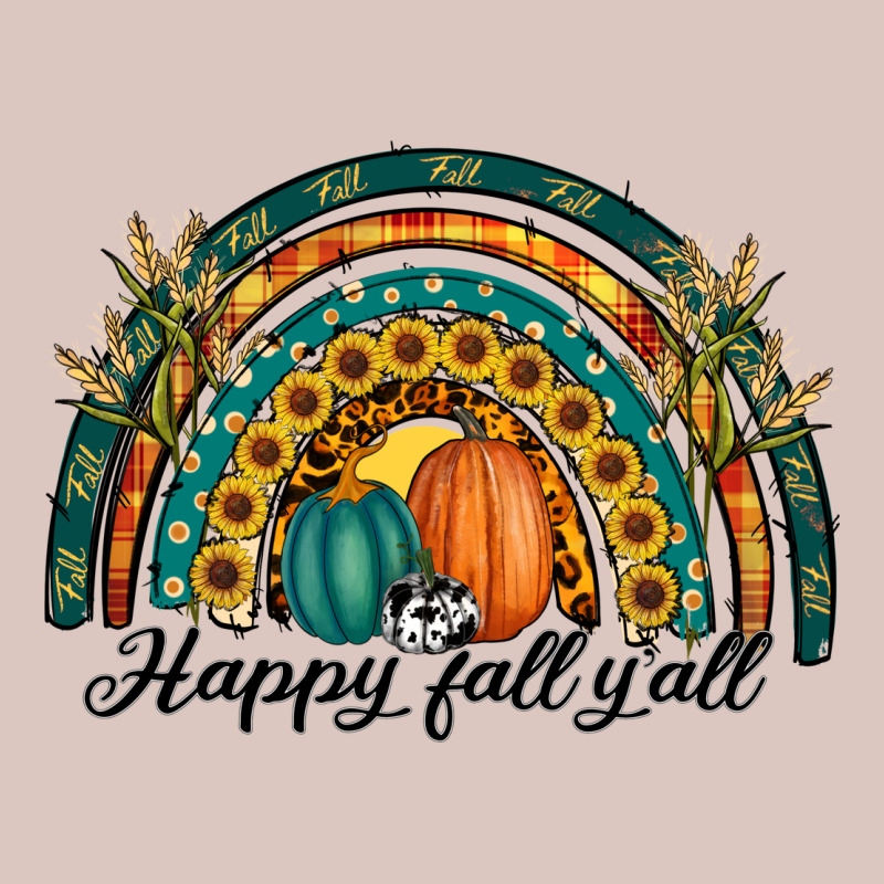 Happy Fall Y'all Rainbow Premium Hoodie by RanaPortraitStore | Teevron
