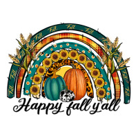 happy fall y'all rainbow | Teevron