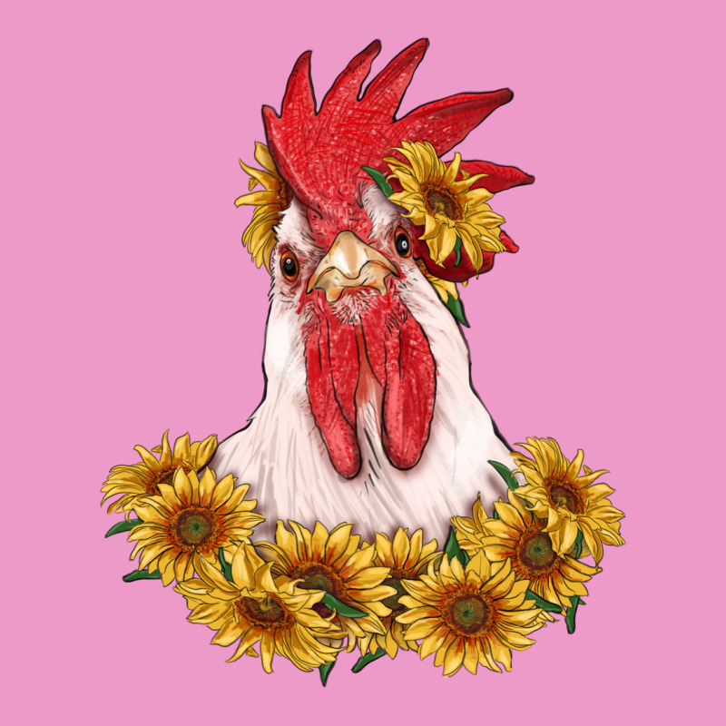 Rooster Head With Sunflowers Urban Hoodie by RanaPortraitStore | Teevron