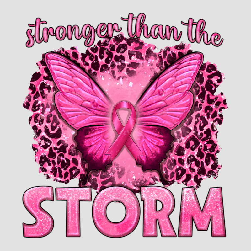 Stronger Than The Storm Breast Cancer Premium Hoodie by texasbilliewilder | Teevron