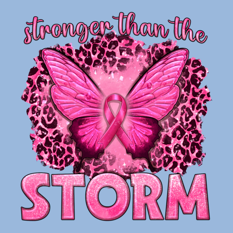 Stronger Than The Storm Breast Cancer Premium Hoodie by texasbilliewilder | Teevron