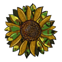 camouflage flitter sunflowers | Teevron