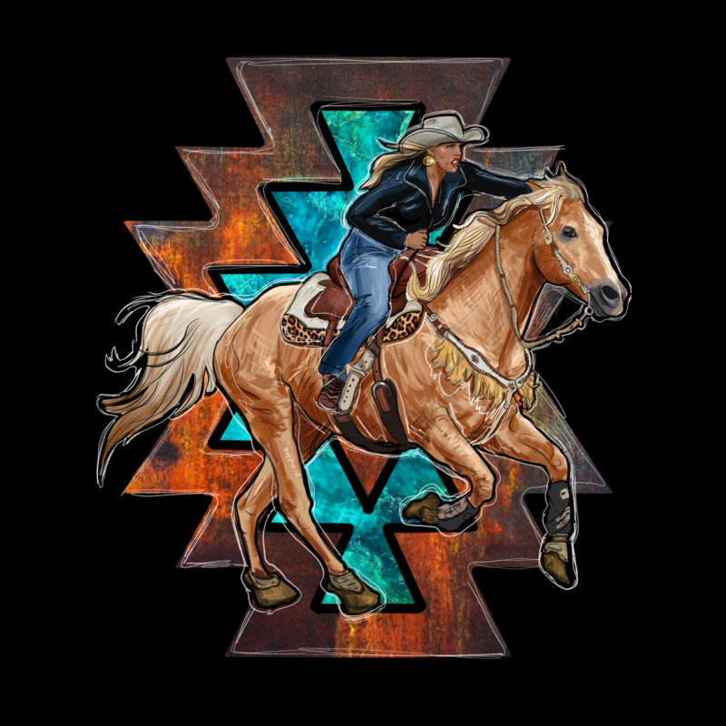 Cowgirl With Aztec Urban Hoodie by RanaPortraitStore | Teevron