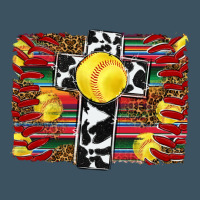 Softball Cross Serape Leopard Background Urban Hoodie | Teevron