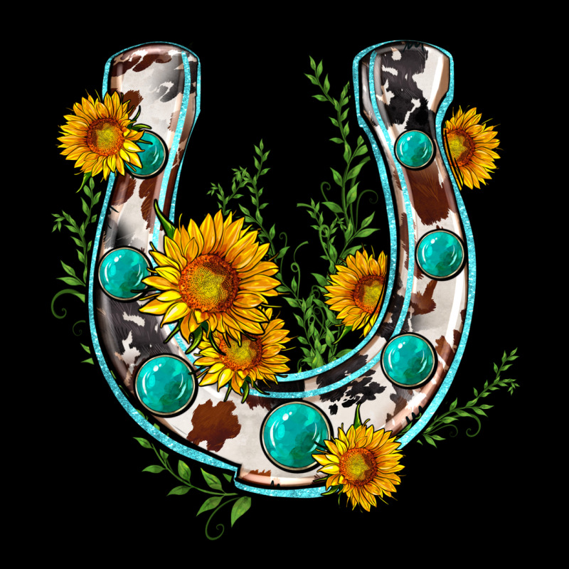 Cowhide Sunflower Horseshoe Urban Hoodie by Zillion Design Studio | Teevron