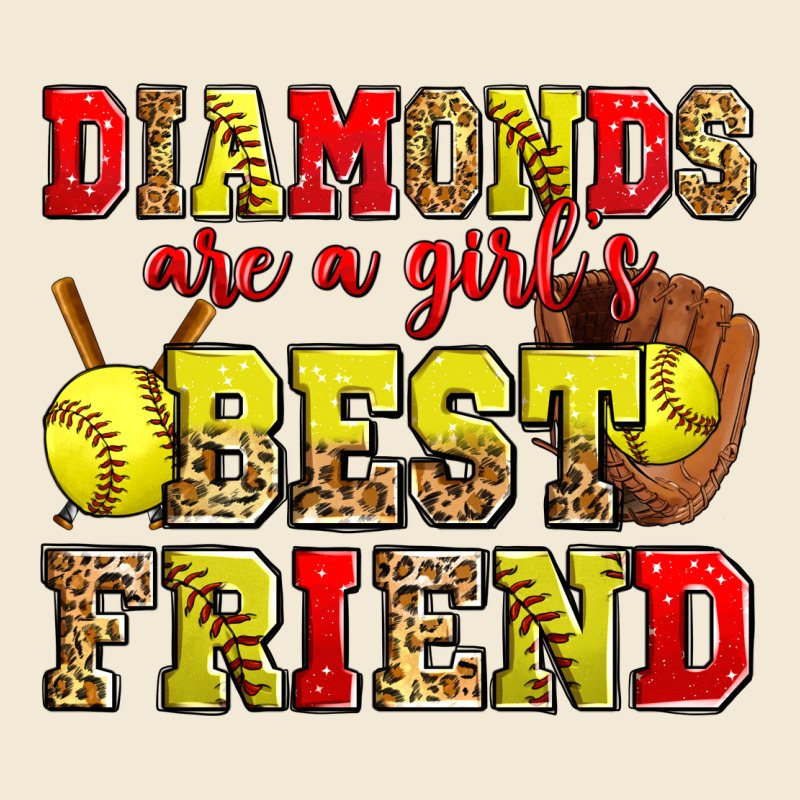 Diamonds Are A Girl's Best Friend Softball Premium Hoodie by Zillion Design Studio | Teevron