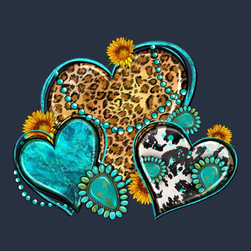 Western Turquoise Hearts Urban Hoodie by Zillion Design Studio | Teevron