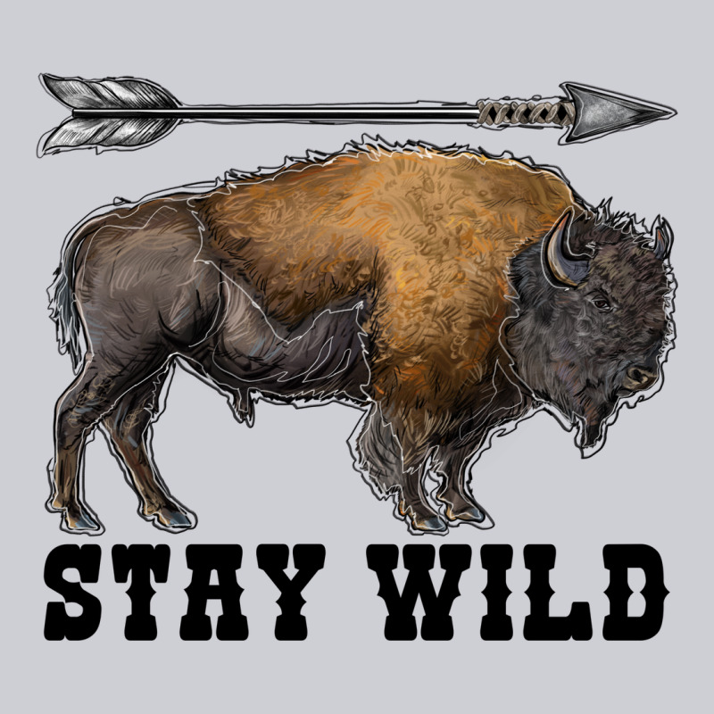 Stay Wild Bison Urban Hoodie by RanaPortraitStore | Teevron