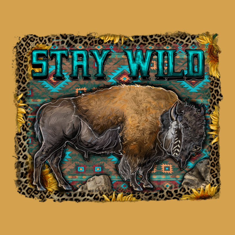 Stay Wild Aztec Bison Urban Hoodie by RanaPortraitStore | Teevron