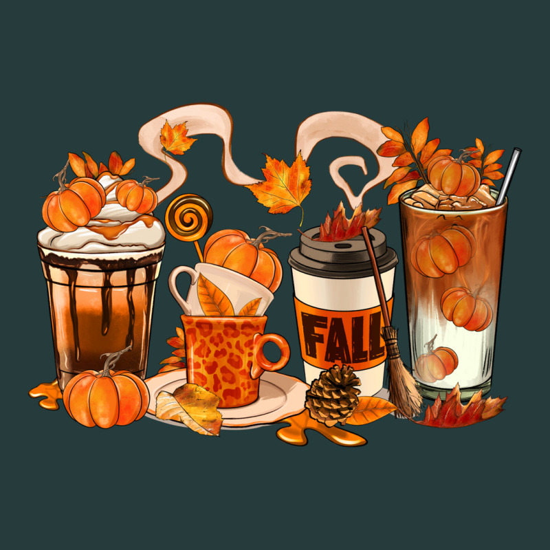 Fall Coffee Cups Premium Hoodie by texasbilliewilder | Teevron