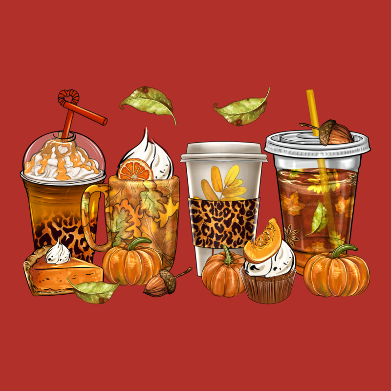 Fall Coffee Cups Premium Hoodie by texasbilliewilder | Teevron