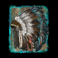 Indian Feather Headdress With Leopard Background Urban Hoodie | Teevron