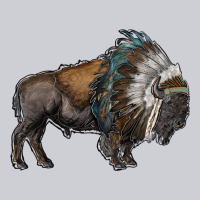 Bison With Indian Headdress Urban Hoodie | Teevron