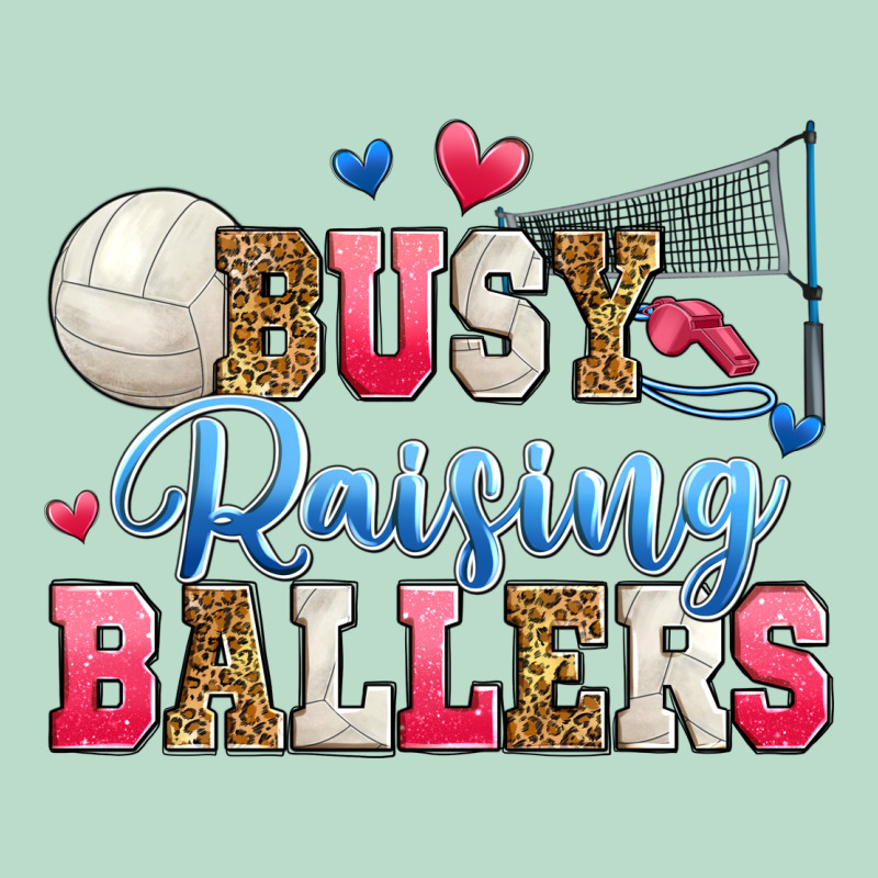 Busy Raising Ballers Volleyball Premium Hoodie by Zillion Design Studio | Teevron