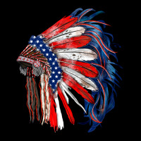 American Flag Indian Headdress Urban Hoodie | Teevron