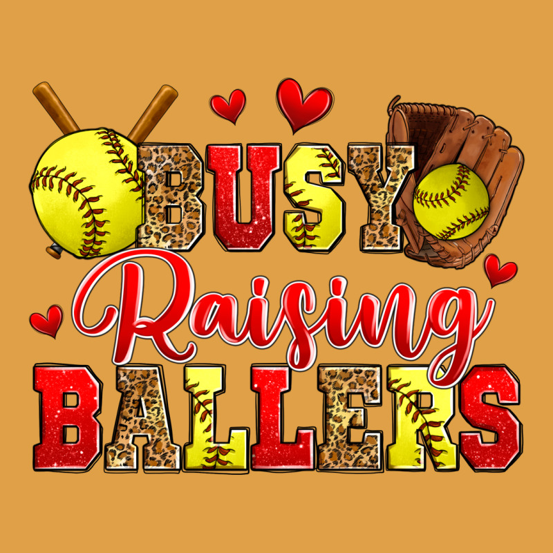 Busy Raising Ballers Softball Premium Hoodie by Zillion Design Studio | Teevron