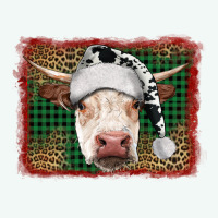 Christmas Cow With Background Premium Hoodie | Teevron