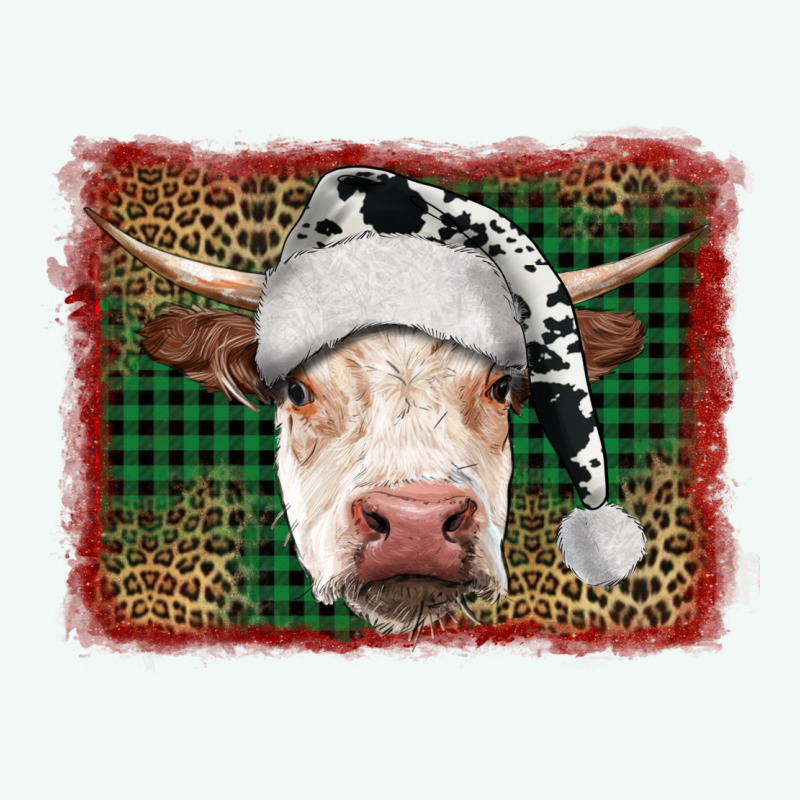 Christmas Cow With Background Premium Hoodie by RanaPortraitStore | Teevron