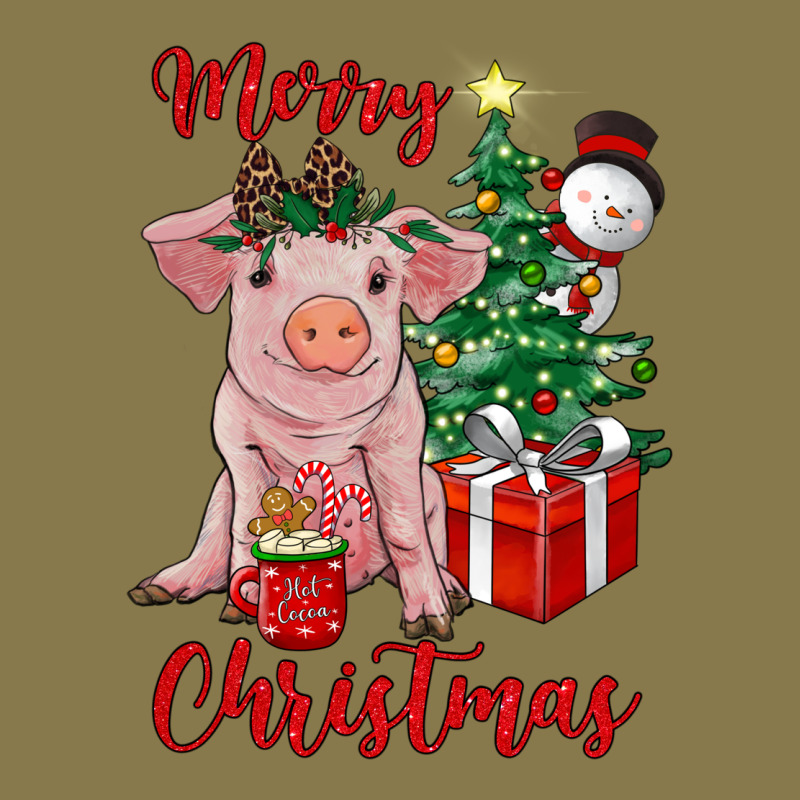 Merry Christmas Pig Premium Hoodie by RanaPortraitStore | Teevron