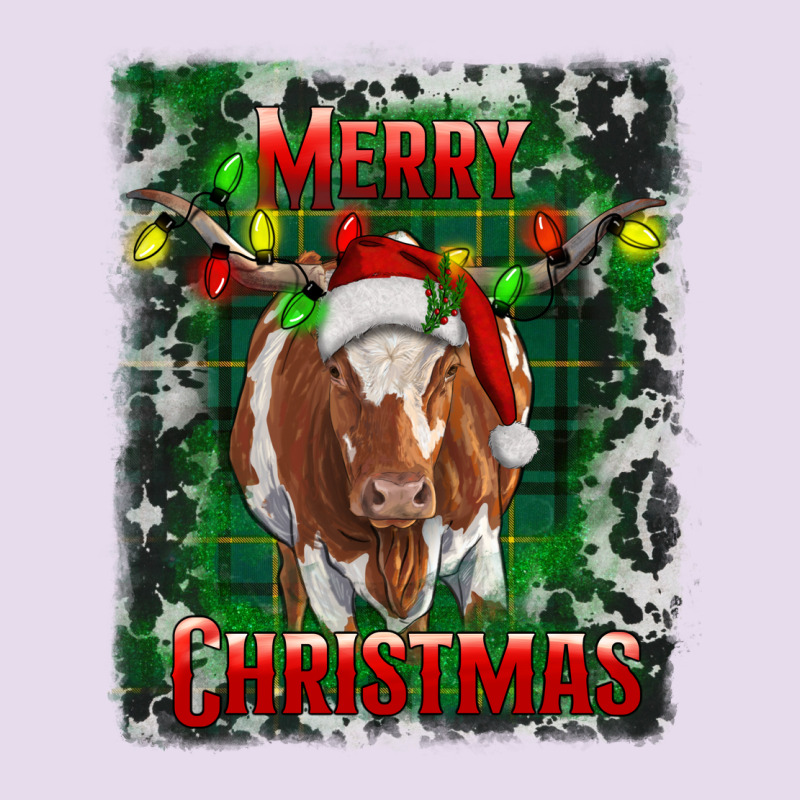 Merry Christmas Longhorn Cow Premium Hoodie by RanaPortraitStore | Teevron