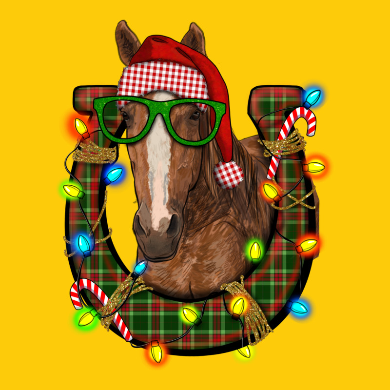 Christmas Horseshoe With Horse Premium Hoodie by RanaPortraitStore | Teevron