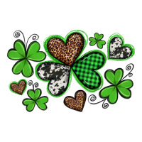 western st patricks day shamrocks and hearts | Teevron