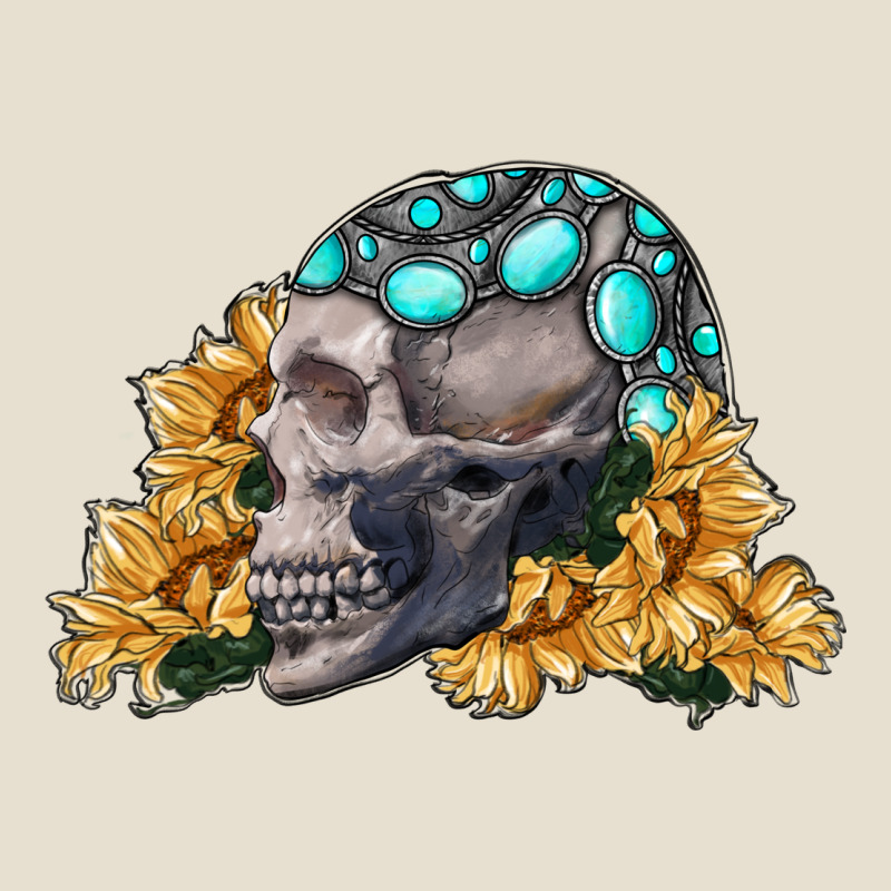 Skull With Sunflowers Urban Hoodie by RanaPortraitStore | Teevron