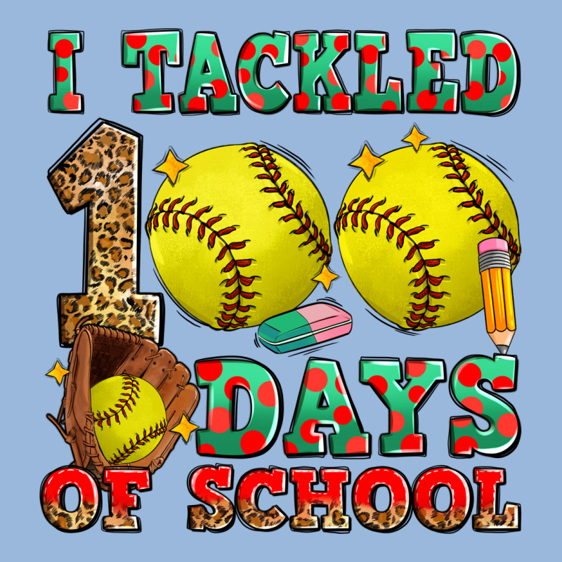 I Tackled 100 Days Of School Softball Premium Hoodie by Zillion Design Studio | Teevron