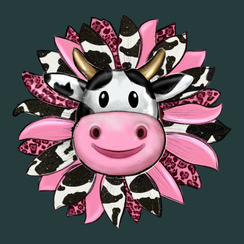 Pink Leopard Sunflower Cow Premium Hoodie by RanaPortraitStore | Teevron