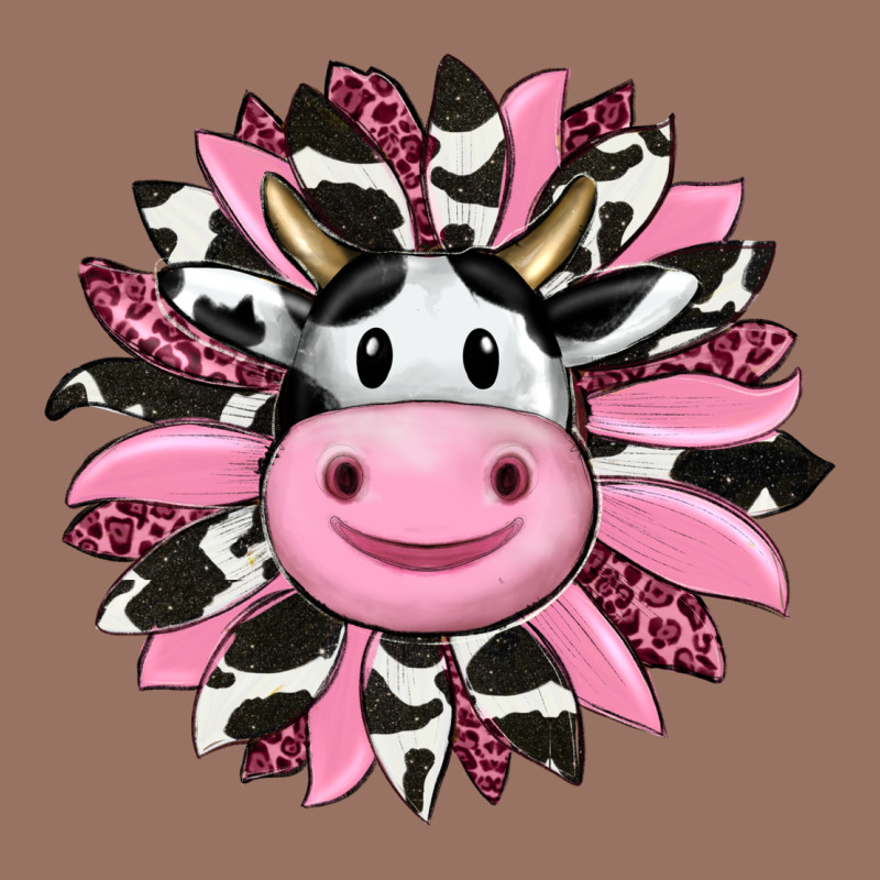 Pink Leopard Sunflower Cow Premium Hoodie by RanaPortraitStore | Teevron