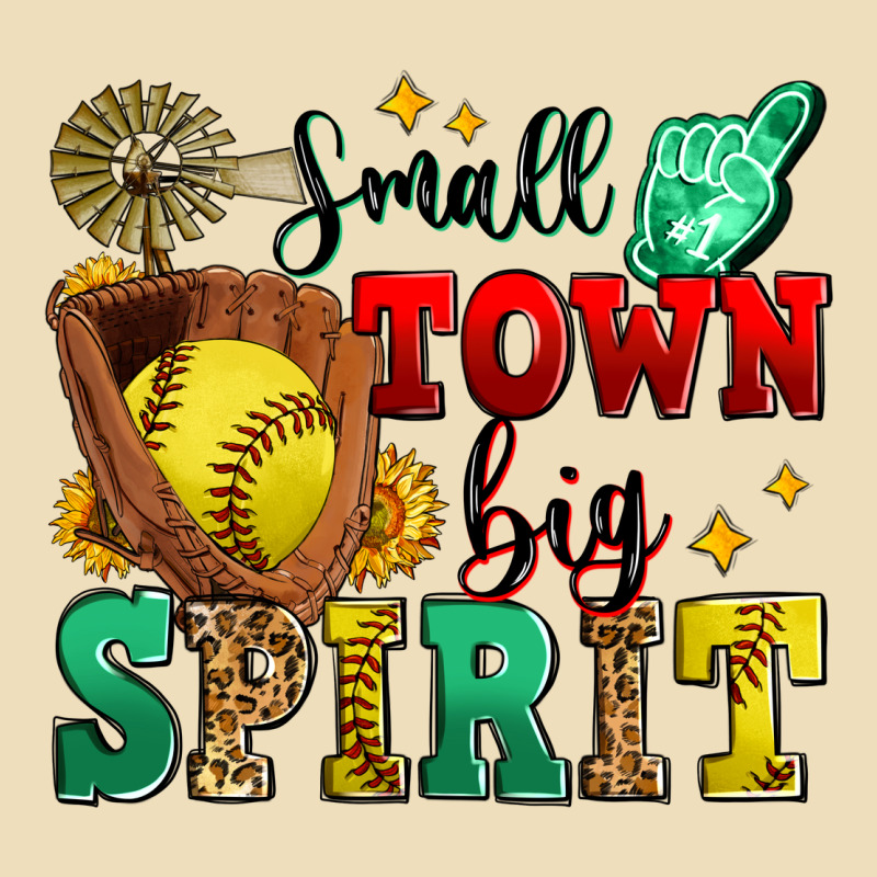 Small Town Big Spirit Softball Premium Hoodie by Zillion Design Studio | Teevron