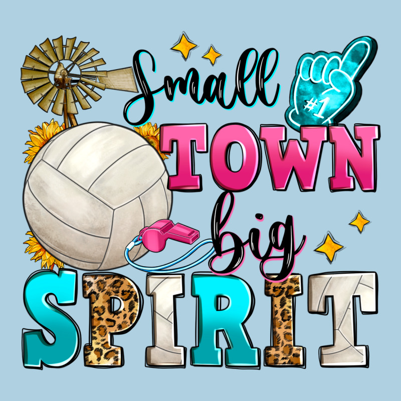 Small Town Big Spirit Volleyball Premium Hoodie by Zillion Design Studio | Teevron