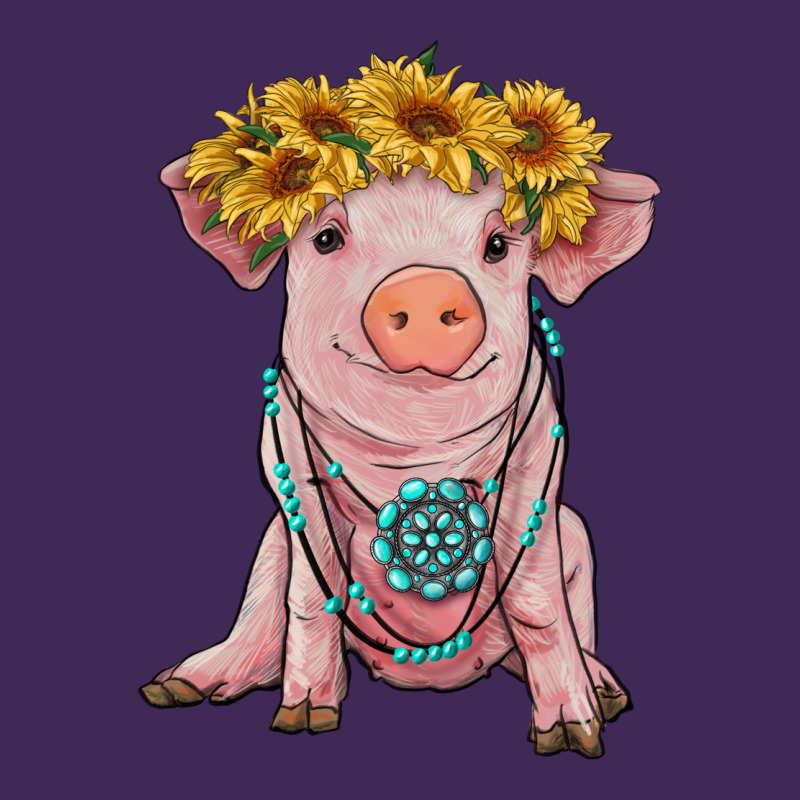 Sunflower Pig With Gemstone Premium Hoodie by RanaPortraitStore | Teevron
