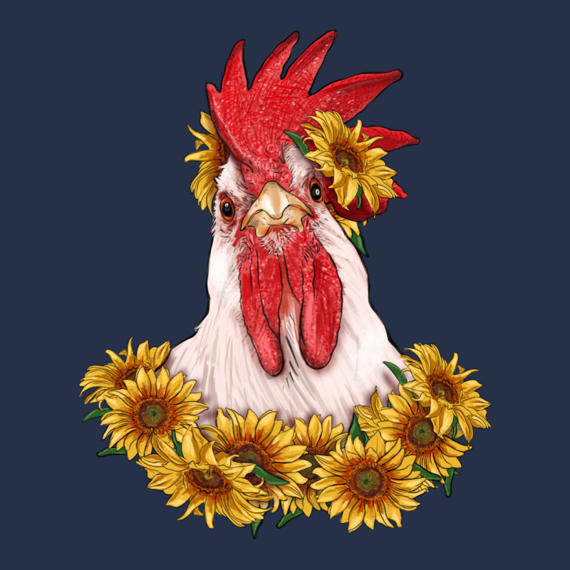 Rooster Head With Sunflowers Premium Hoodie by RanaPortraitStore | Teevron