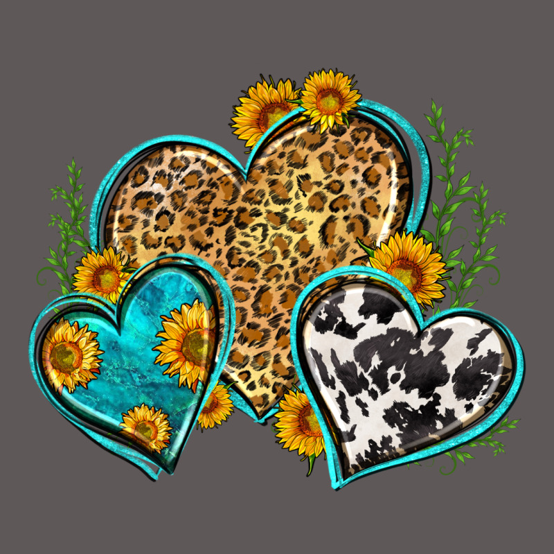 Leopard Cowhide Hearts Premium Hoodie by Zillion Design Studio | Teevron