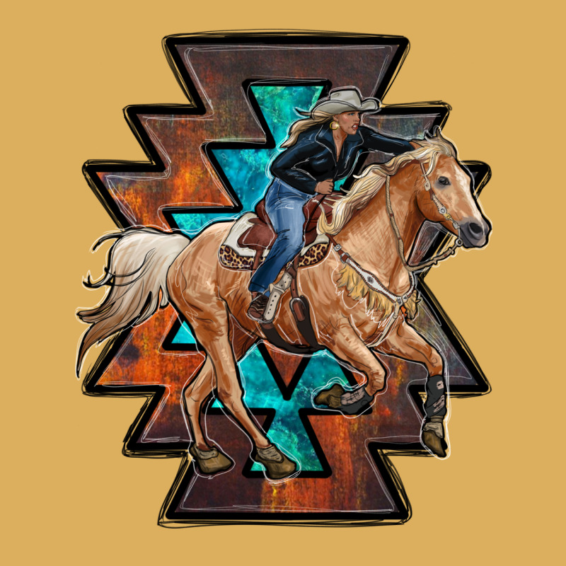Cowgirl With Aztec Premium Hoodie by RanaPortraitStore | Teevron